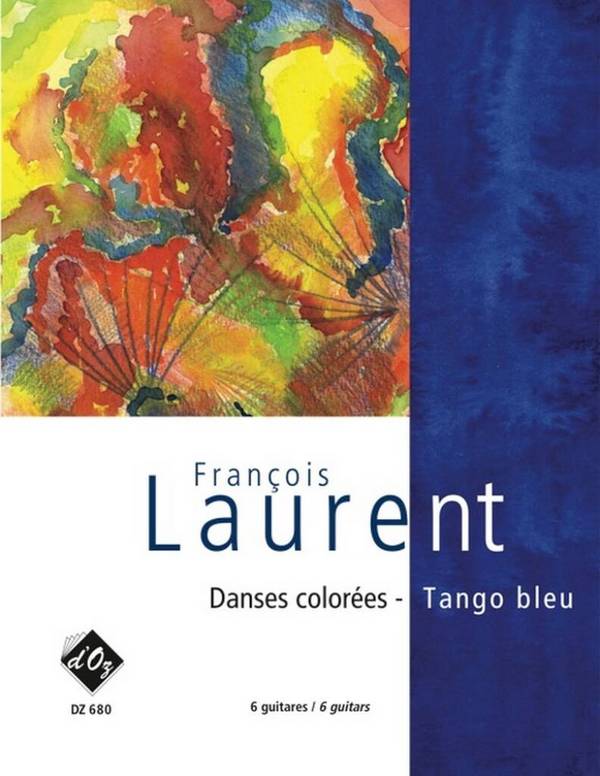 Danses colorées - Tango&nbsp;&nbsp;pour 6 guitares&nbsp;&nbsp;partition et parties
