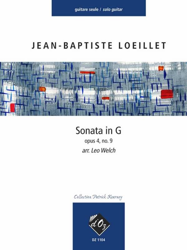 Sonata in G op.4,9 pour flûte, guitare  et violoncelle (basson)  partition et parties