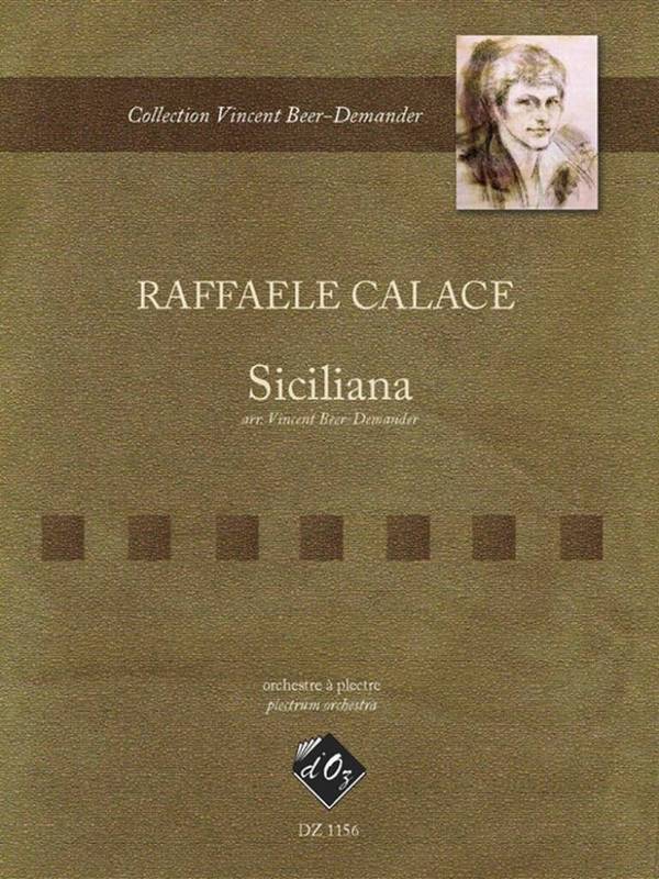 siciliana for plectrum orchestra  score and parts  