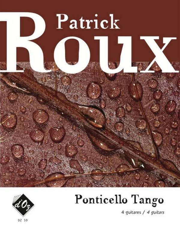 Ponticello Tango pour 4 guitares&nbsp;&nbsp;partition et parties&nbsp;&nbsp;