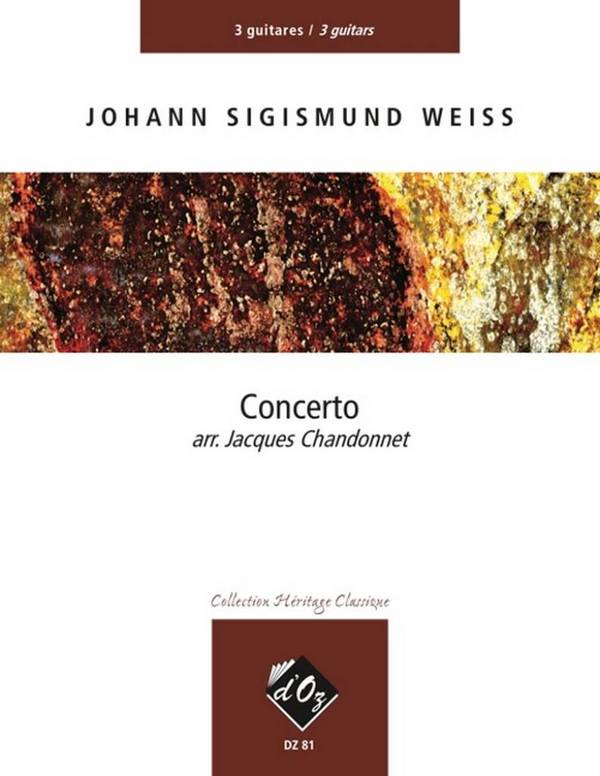 CONCERTO POUR 3 GUITARES  CHANDONNET, JACQUES, ED.  