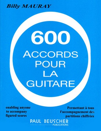 Mauray, Billy&nbsp;&nbsp;Accords pour la guitare (600)&nbsp;&nbsp;Guitare Partition