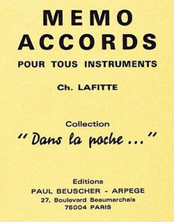 Lafitte, Charles&nbsp;&nbsp;Mémo accords tous instruments&nbsp;&nbsp;Tous instruments Partition