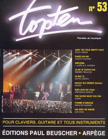 Top Ten n°53&nbsp;&nbsp;Chant et accompagnement Partition&nbsp;&nbsp;