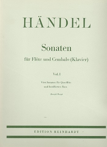 Sonaten aus op.1 Band 1 (1a, 1b, 5, 9)  für Flöte und Bc  