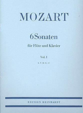 6 Sonaten Band 1 (KV10-12)  für Flöte und Klavier  