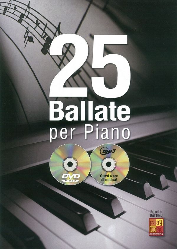 25 Ballate Per Piano&nbsp;&nbsp;Klavier&nbsp;&nbsp;Buch + DVD