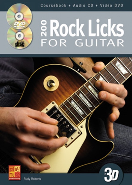 200 Rock Licks For Guitar In 3D (+CD+DVD)&nbsp;&nbsp;for guitar&nbsp;&nbsp;Coursebook