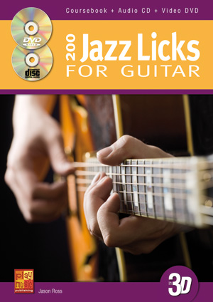 200 Jazz Licks For Guitar In 3D&nbsp;&nbsp;Gitarre&nbsp;&nbsp;Buch + CD + CD-ROM
