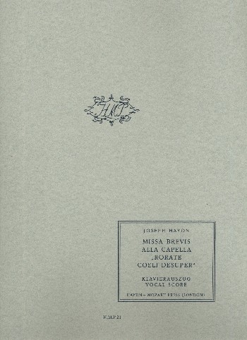 Missa brevis&nbsp;&nbsp;für gem Chor und Orgel&nbsp;&nbsp;Partitur