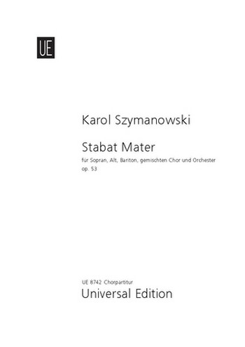 Stabat Mater op.53&nbsp;&nbsp;für Soli, gem CHor und Orchester&nbsp;&nbsp;Chiorpartitur