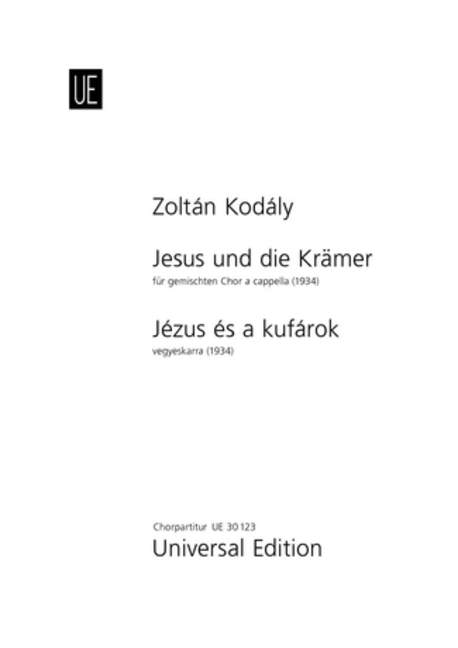 Jesus und die Krämer&nbsp;&nbsp;für gem Chor a cappella&nbsp;&nbsp;Partitur (dt/un)