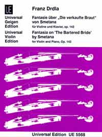 Fantasie über die verkaufte Braut op.142  für Violine und Klavier  