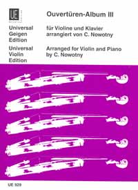 Ouvertüren-Album Band 3&nbsp;&nbsp;für Violine und Klavier&nbsp;&nbsp;