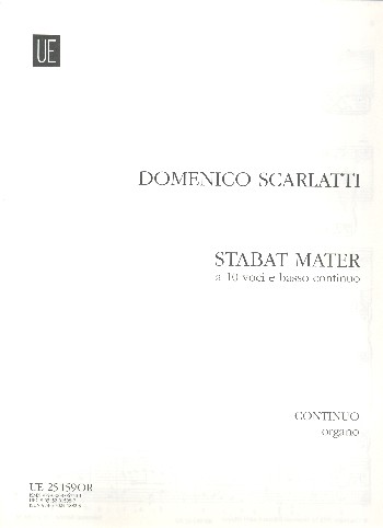 Stabat Mater&nbsp;&nbsp;für 10 Stimmen und bc&nbsp;&nbsp;Continuostimmen (Orgel)