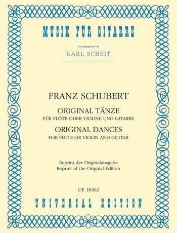 Original Tänze für Flöte&nbsp;&nbsp;(Violine) und Gitarre&nbsp;&nbsp;