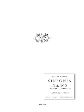 Sinfonie G-Dur Nr.100 Hob.I:100: &nbsp;&nbsp;für Orchester&nbsp;&nbsp;Partitur