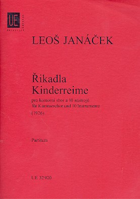 Kinderreime für Kammerchor und&nbsp;&nbsp;10 Instrumente,  Studienpartitur&nbsp;&nbsp;