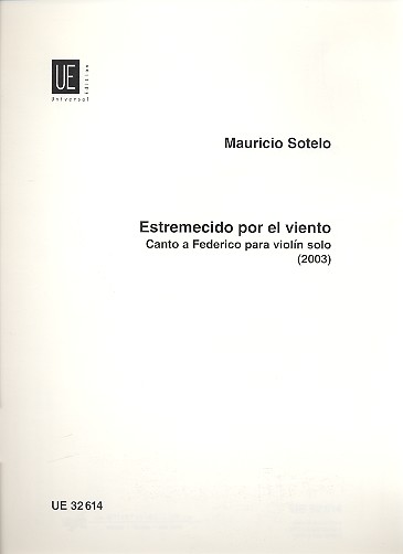 Estremecido por el viento para violino&nbsp;&nbsp;Canto a Federico&nbsp;&nbsp;