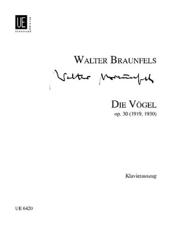 Die Vögel op.30    Klavierauszug