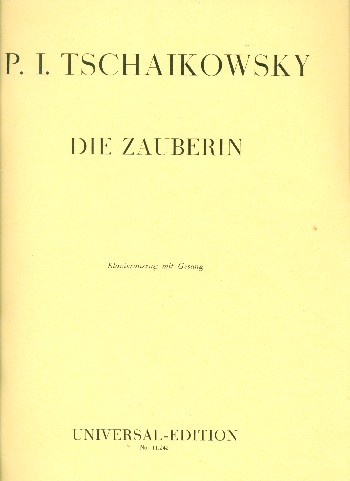 Die Zauberin&nbsp;&nbsp;&nbsp;&nbsp;Klavierauszug