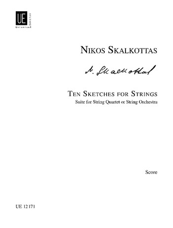 10 Sketches  A/K 38  für Streichquartett oder Streichorchester  
