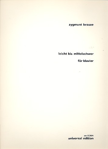 UE17264 Krauze, Zygmunt Leicht bis Mittelschwer&nbsp;&nbsp;für Klavier&nbsp;&nbsp;