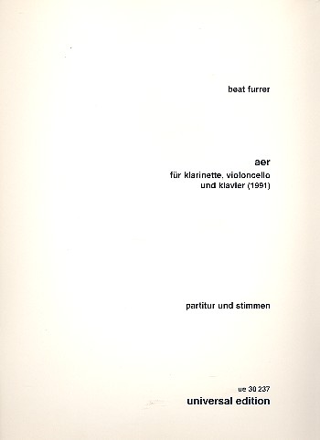 Aer für Klarinette, Violoncello und Klavier  Stimmen  