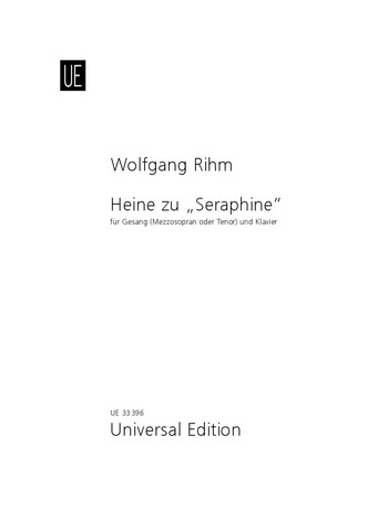 Heine zu Seraphine für Mezzosopran  (Tenor) und Klavier  