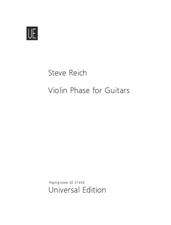 Violin Phase  for guitar and pre-recorded tape (four guitars)  score