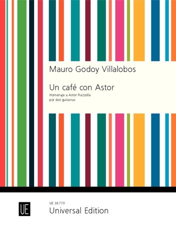 Un café con Astor&nbsp;&nbsp;für 2 Gitarren&nbsp;&nbsp;Spielpartitur