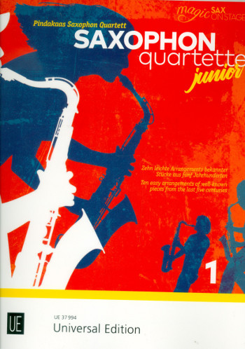 Saxophonquarttette junior Band 1&nbsp;&nbsp;für 4 Saxophone (AATBar)&nbsp;&nbsp;Partitur und Stimmen