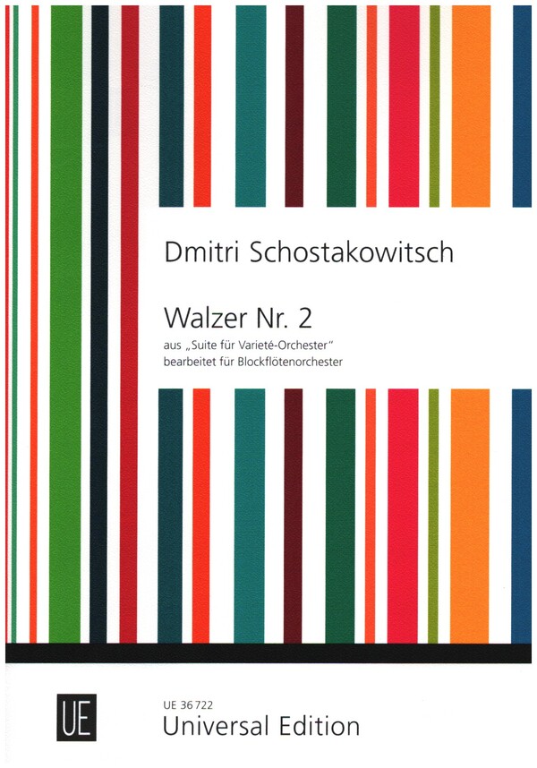 Walzer Nr.2&nbsp;&nbsp;für Blockflötenorchester&nbsp;&nbsp;Partitur