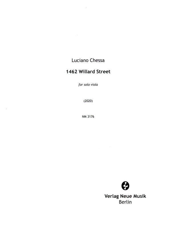 1462 Willard Street  for viola  