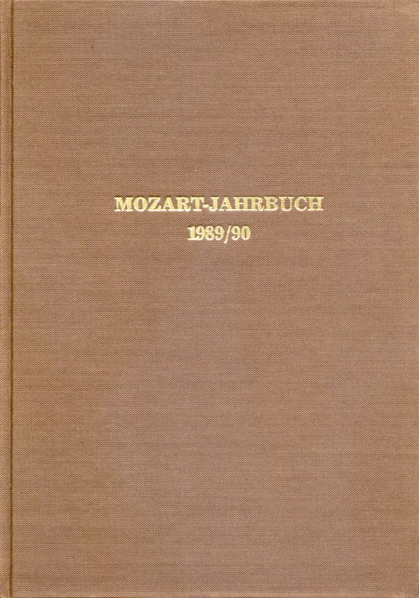 Mozart-Jahrbuch 1989/90&nbsp;&nbsp;&nbsp;&nbsp;