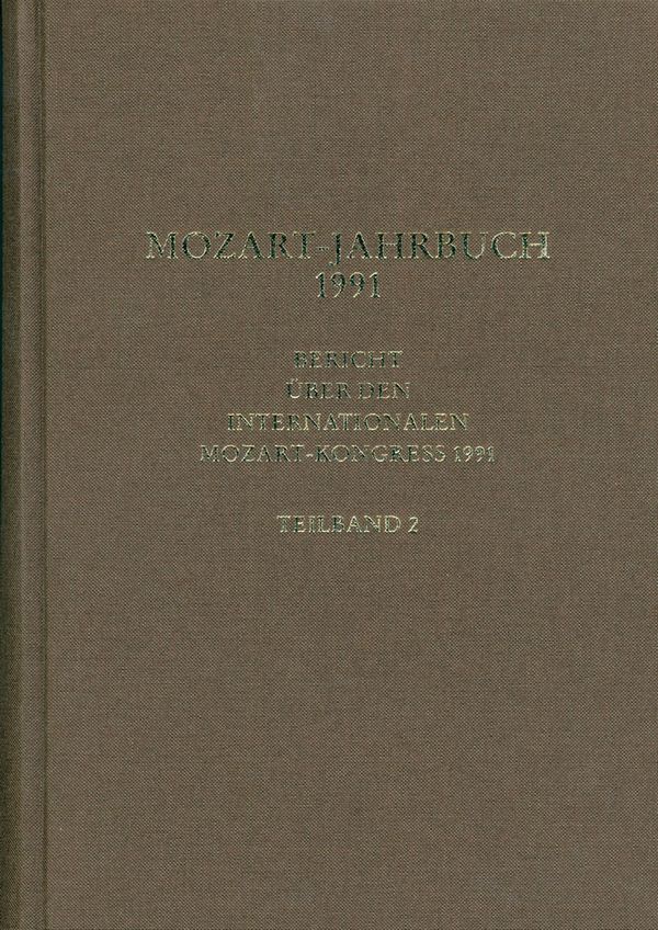 Mozart-Jahrbuch 1991&nbsp;&nbsp;&nbsp;&nbsp;