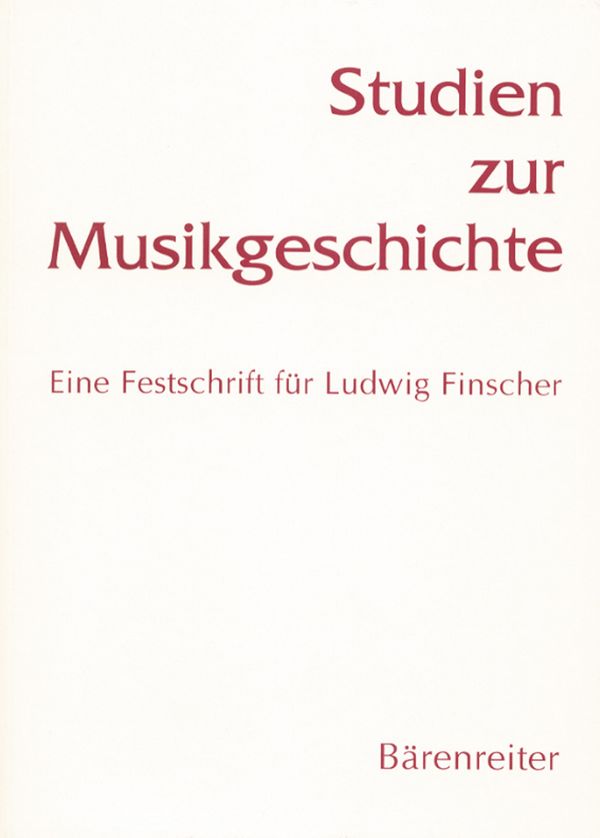 Studien zur Musikgeschichte&nbsp;&nbsp;&nbsp;&nbsp;