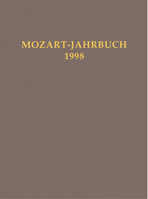 Mozart-Jahrbuch 1998&nbsp;&nbsp;&nbsp;&nbsp;