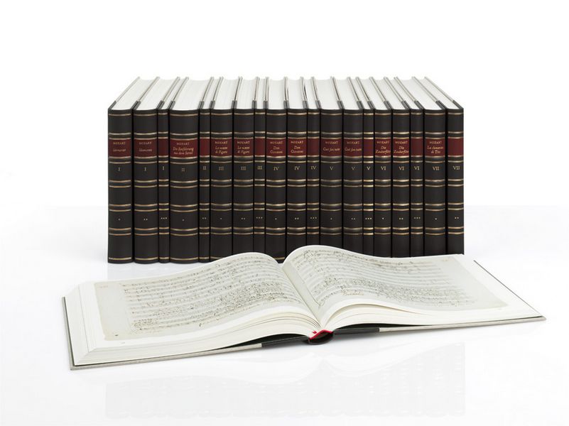 Idomeneo KV367&nbsp;&nbsp;&nbsp;&nbsp;Faksimile und Kommentarband im Schuber, Halbleder