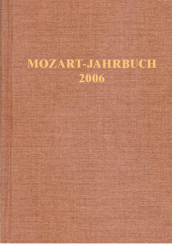: Mozart-Jahrbuch 2006    Buch