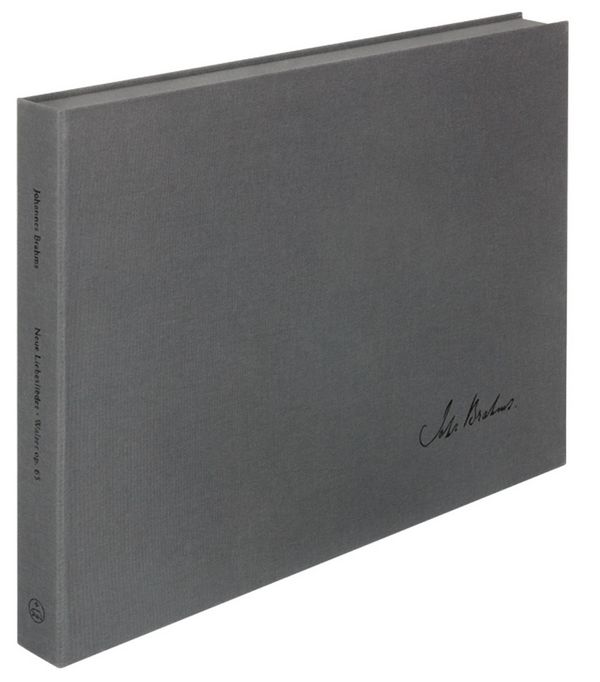 Neue Liebeslieder-Walzer op.65 (+CD)&nbsp;&nbsp;&nbsp;&nbsp;Faksimile der autographen Partitur (Halbleder gebunden)