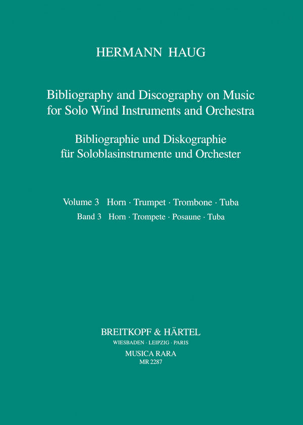 Haug, Hermann Bibliographie und Diskographie für Soloblasinstrumente&nbsp;&nbsp;&nbsp;&nbsp;