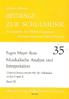 Musikalische Analyse und interpretation&nbsp;&nbsp;Unterrichtssequenzen für&nbsp;&nbsp;die Sekundarstufe 1 und 2