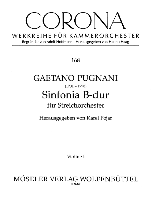 Sinfonie B-Dur  für Streichorchester  Streicherset (3-3-2-3)