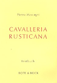 Cavalleria Rusticana    Libretto (dt)