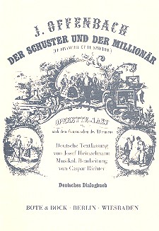 Der Schuster und der Millionär  Operette  Libretto