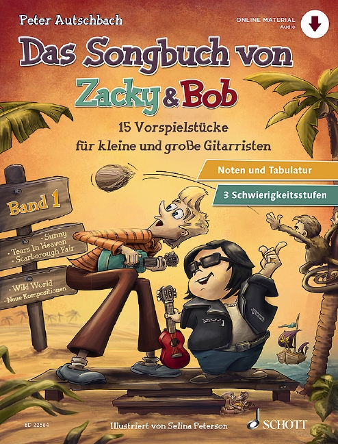 Das Songbuch von Zacky & Bob (+Online Audio)  für Gitarre/Tabulatur  