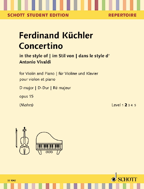 Concertino D-Dur op.15  für Violine und Klavier  
