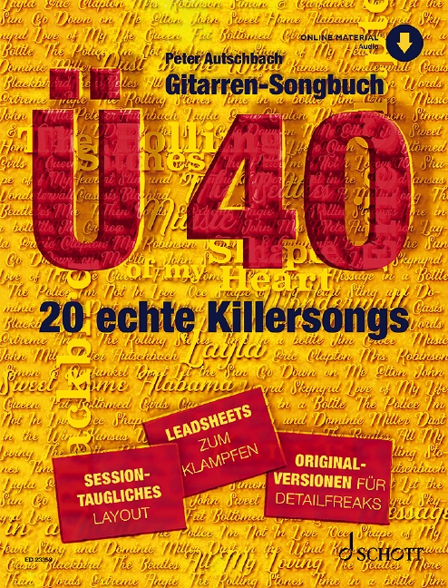 Gitarren-Songbuch Ü40 Band 1 (+Online Audio)  für Gitarre/Tabulatur  