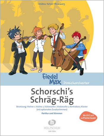 Schorschi's Schräg Rag für Streichorchester  und Klavier  Partitur und Stimmen (1-1-1-1-1)